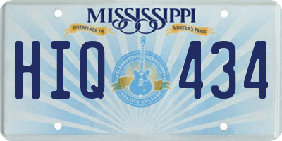 MS license plate HIQ434