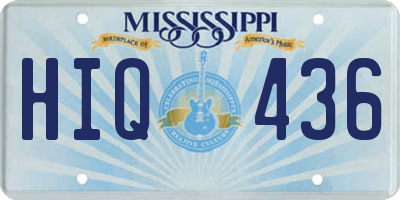 MS license plate HIQ436