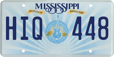 MS license plate HIQ448