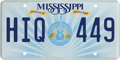 MS license plate HIQ449
