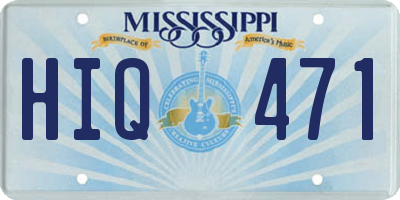 MS license plate HIQ471
