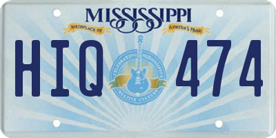 MS license plate HIQ474