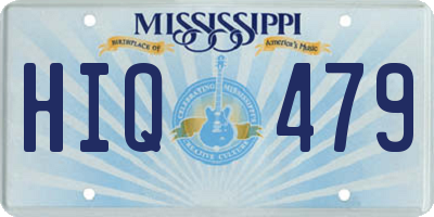 MS license plate HIQ479