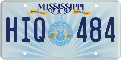 MS license plate HIQ484