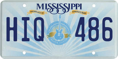 MS license plate HIQ486