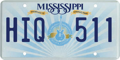 MS license plate HIQ511