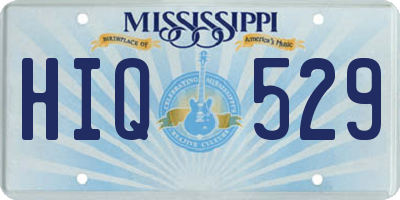 MS license plate HIQ529