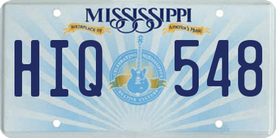 MS license plate HIQ548