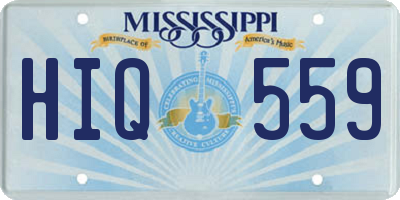 MS license plate HIQ559