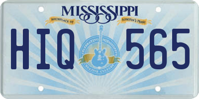 MS license plate HIQ565