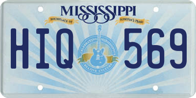 MS license plate HIQ569