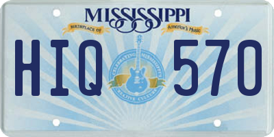 MS license plate HIQ570
