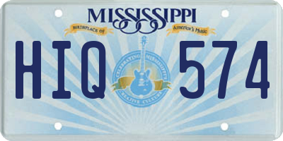 MS license plate HIQ574