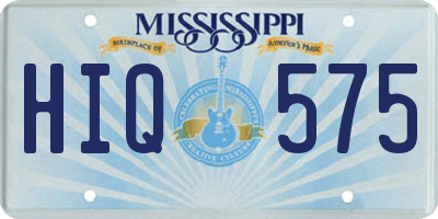 MS license plate HIQ575