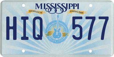 MS license plate HIQ577