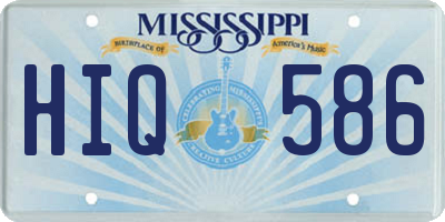 MS license plate HIQ586