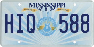 MS license plate HIQ588
