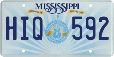 MS license plate HIQ592