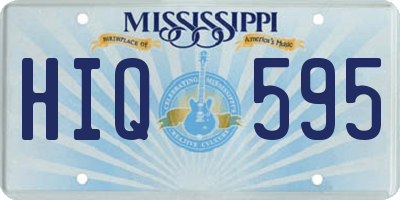 MS license plate HIQ595