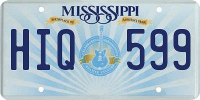 MS license plate HIQ599