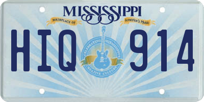 MS license plate HIQ914