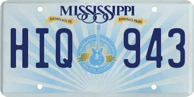 MS license plate HIQ943