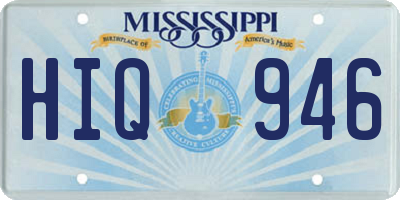 MS license plate HIQ946