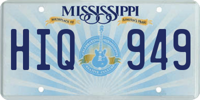 MS license plate HIQ949