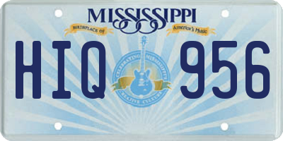 MS license plate HIQ956