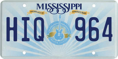 MS license plate HIQ964