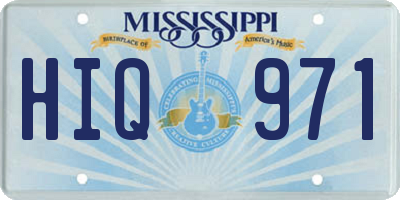 MS license plate HIQ971