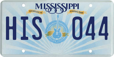 MS license plate HIS044