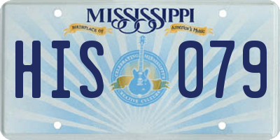 MS license plate HIS079