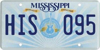 MS license plate HIS095