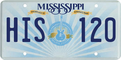 MS license plate HIS120