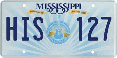 MS license plate HIS127