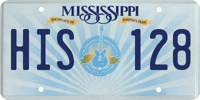 MS license plate HIS128