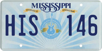 MS license plate HIS146