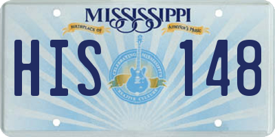 MS license plate HIS148