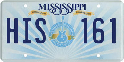 MS license plate HIS161