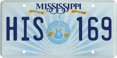 MS license plate HIS169