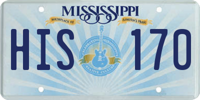 MS license plate HIS170