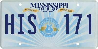 MS license plate HIS171