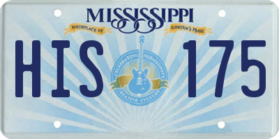 MS license plate HIS175