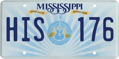 MS license plate HIS176