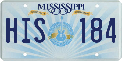 MS license plate HIS184