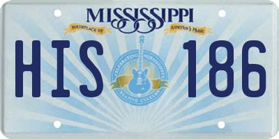 MS license plate HIS186