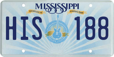MS license plate HIS188