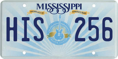 MS license plate HIS256