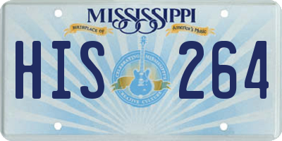 MS license plate HIS264